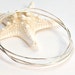 Sterling Bangle Bracelet . Stacking Bangle . Three Bangles in One