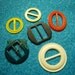 6 assorted vintage belt buckles or scarf slides for clothing, crafts, housewares, couture, sewing by MarlenesAttic