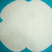 Vintage 16 inch White bread cloth Doily with embroidery for housewares, sewing, home decor, vases, candles, flowers by MarlenesAttic