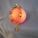 Pretty colorful beaded silver cross bracelet. (B5)