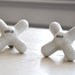 Vintage Porcelain Water Faucet Handles Hot & Cold Knobs