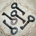 5 little Metal Skeleton Keys