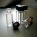 50% OFF 5 Small Glass Bottle Vials with screw on cap. Miniature, Tiny, Potion, DIY Pendant. Item - 1232