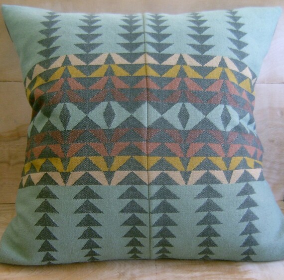 Pendleton Wool Pillow 20x20 by RobinCottage on Etsy