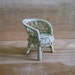 Vintage Miniature Wicker Chair