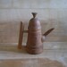 RESERVED Vintage Rustic Wood Teapot