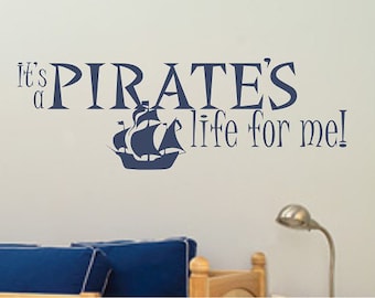 Pirate Ship Wall Decal - Vinyl Stickers Art Graphics Words Lettering