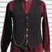 Mens Medium Pinstripe Steampunk Vest
