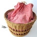 Vintage Electric Bun Warmer with Red Gingham. Electric Bread Warmer.