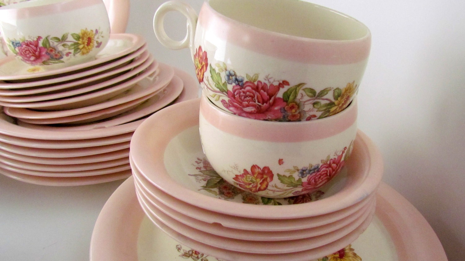 Homer Laughlin A42N5 China Tea Set