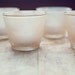 4 Rustic Kraft Glass Candle Votives with LED Tea Lights