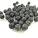 Russian Jade Gemstones Charcoal Gray 6mm Round Beads - 50 Pieces