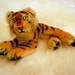 Mohair Vintage Antique Steiff Tiger Collectible Toy All IDs 1960s 17cm Excellent Condition