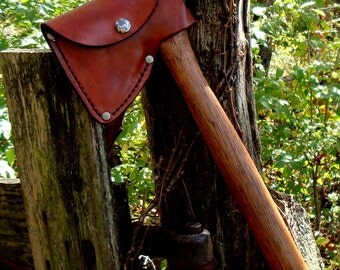 Custom Handcrafted Leather Hatchet or Axe Scabbard