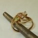 10K PC Gold Ring 4 Color Stones Size 8