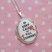 RESERVED Keep Calm and Kill Zombies Cameo Silver Locket Necklace