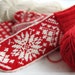 Mittens in Scandinavian Snowflake Pattern KRISTINA