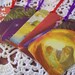 Christmas Gift Tags Nativity Manger Scene Upcycled Repurposed Party Favor Hang Tag Set of 8