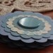 Paper Flower Posies for Scrapbooking Card Making Altered Art Blue Floral Embellishments