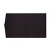 50 Chocolate Brown Solid Pocketfold Invitation Card A7