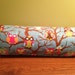 14" x 6" Colorful Owl Corduroy Neck Roll Pillowcase
