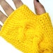 Yellow Fingerless Gloves Armwarmers Hand Knit Chic Winter Accessories Winter Fashion