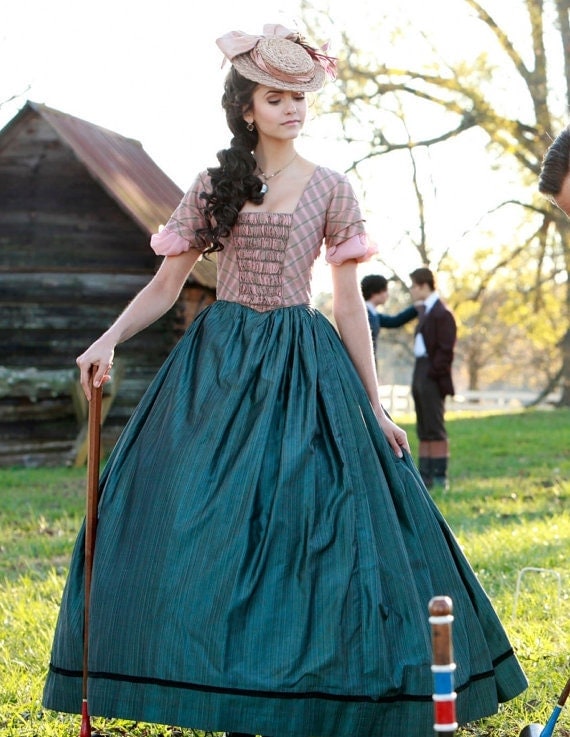 Items similar to Vampire Diaries Katherine Pierce 1864 Croquet Gown ...