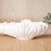 Gondola Fruit Bowl, Shell Pink Milk Glass Centerpiece by Jeannette Glass