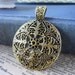 SALE--2 HUGE Antiqued Gold Ornate Pendant 60mm (GC613)