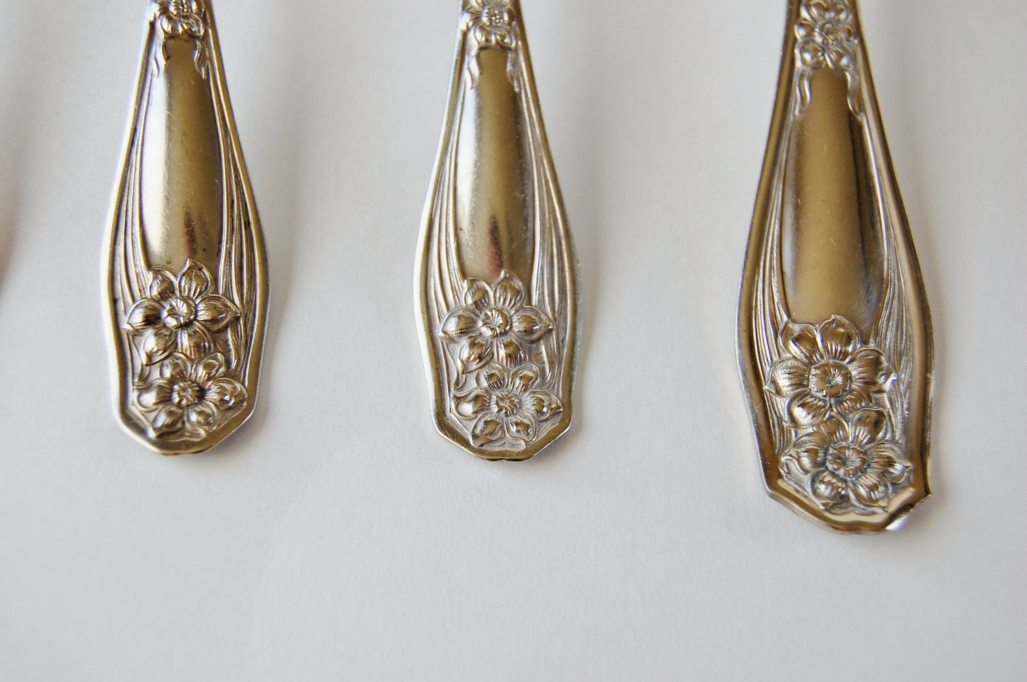 Items similar to Rogers Nickel Silver Flatware 7 pieces SALE on Etsy