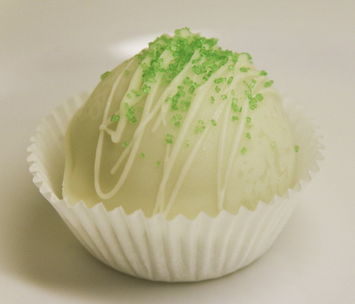 Items similar to SAMPLER: Key Lime Cake Truffles with White Chocolate ...