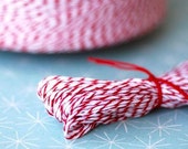 Pretty Red and White Bakers Twine - 50 yards Il_170x135