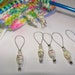 Paper Bead Knitting Stitch Markers Closed Loop Design: Package of 8