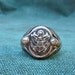Vintage WWII Military Army Eagle Secret Compartment Mens Ring Sterling Silver