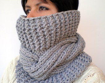 Hourglass Cowl Super Soft Neckwarmer Unisex Double by GiuliaKnit