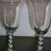 Tall Imperial Candlewick wine glasses set of 2