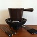 Le Creuset Fondue Pot Set with Original Box 1970s