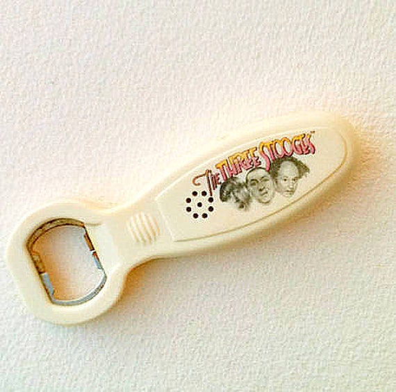 Vintage Man Cave Talking Bottle Opener THE THREE STOOGES