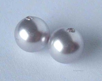 SWAROVSKI Round Half Drilled Pearl 5818 LAVENDER