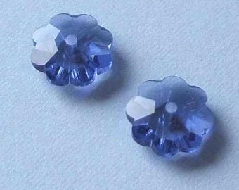 6 SWAROVSKI 3700 Margarita Crystal Bead 8mm TANZANITE