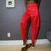 80's Red Vintage Disco Pants