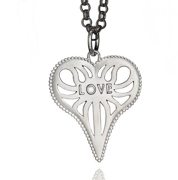 Layers of Love LOVE Charm Necklace in by katrinakellyjewelry