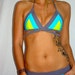 The "Laura" REVERSIBLE Neon BIKINI TOP