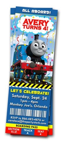 Thomas The Train Printable Birthday Invitations Free 9