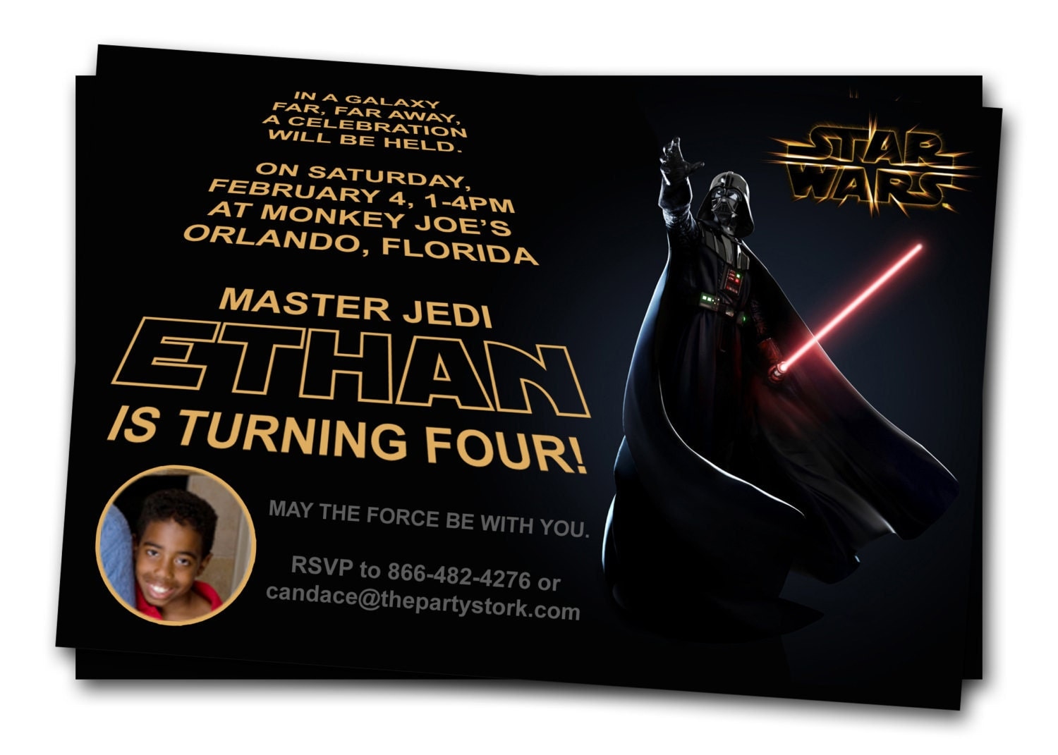 Star Wars Invitations Birthday Printable 4