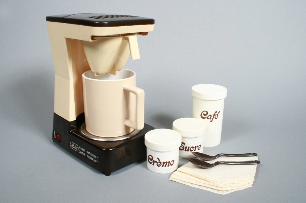 Vintage Melitta Personal Coffee Maker with Carrying Case