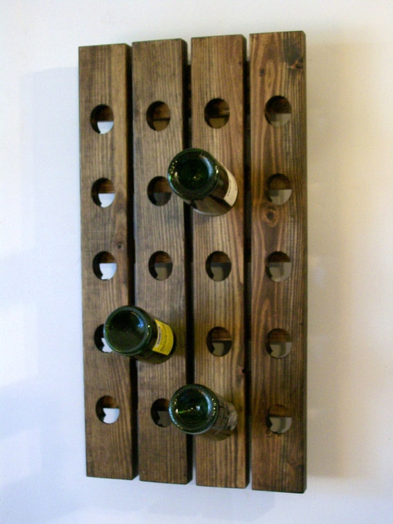 Wine Riddling Rack French Traditional Style Wall Mounted Wine