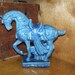 Blue Horse Vintage Ceramic