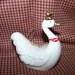 White Porcelain Goose Ornament