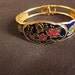 Vintage Blue Floral Golden Bracelet